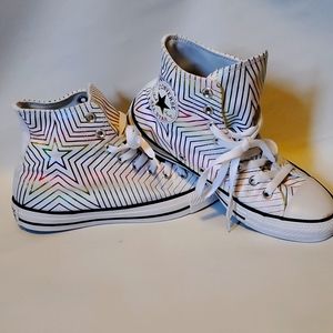 Rainbow star hitop Converse